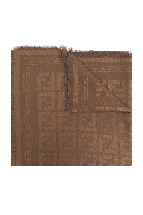 Brown Scarf with monogram Fendi - Vitkac France